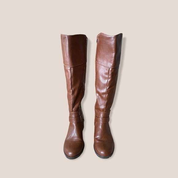 Alfani Shoes - Alfani Fidoe Almond Toe Riding Boots 5.5 Brown